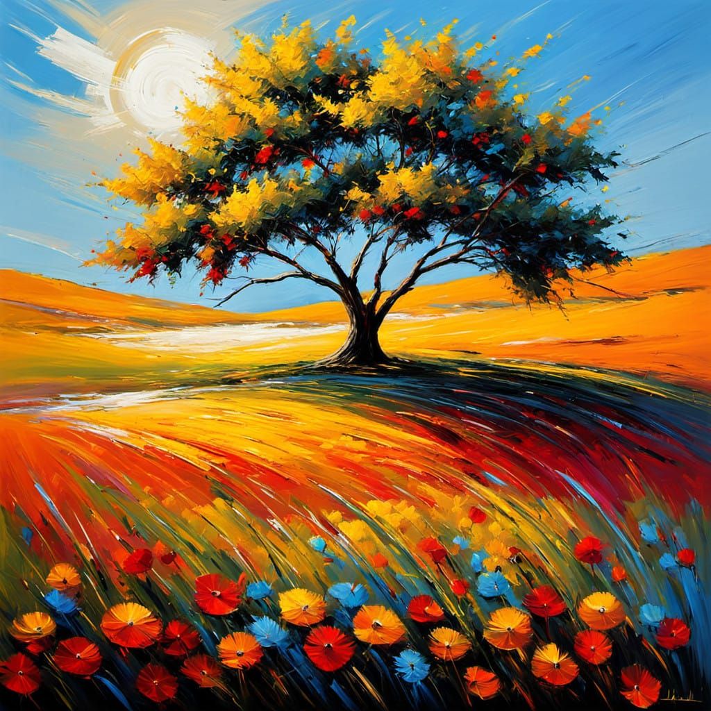 A warm sunny day with a gentle breeze