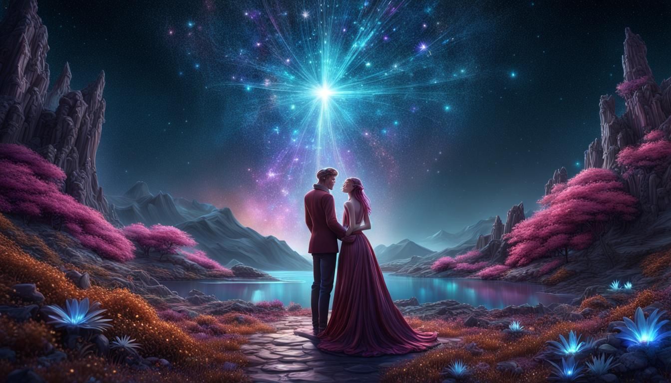 Fantastical Memories of Love in a Detailed Digital Painting