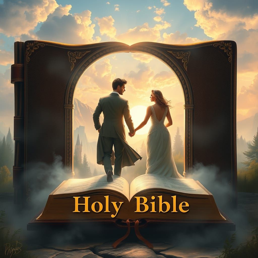 Elegant Couple Enters Ethereal Realm