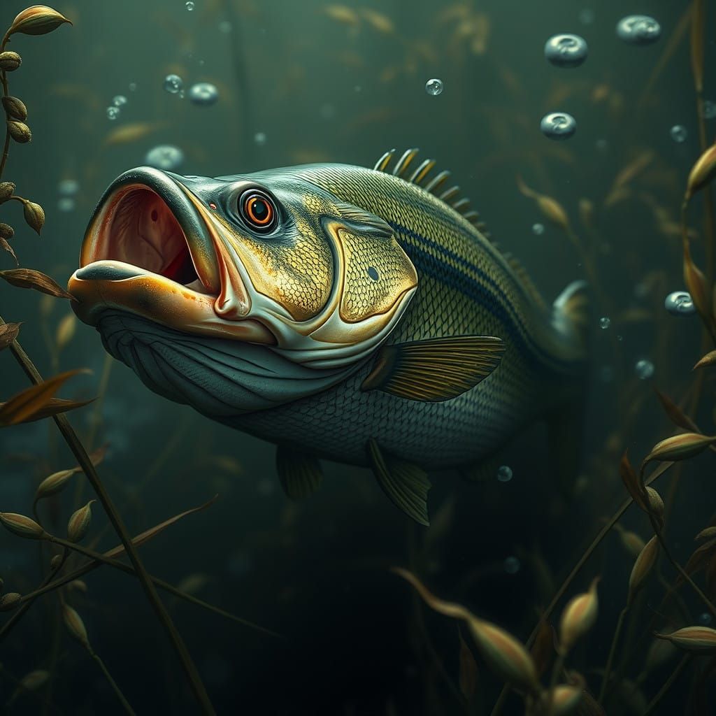 Largemouth Bass in Mystical Aquatic Realm