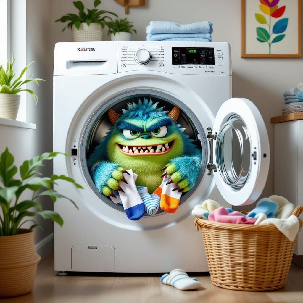 Yes, there really are sock munchers living in dryers