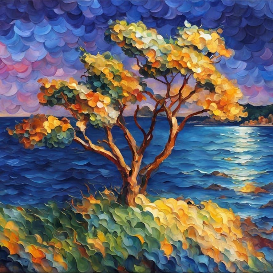 Tree, impasto