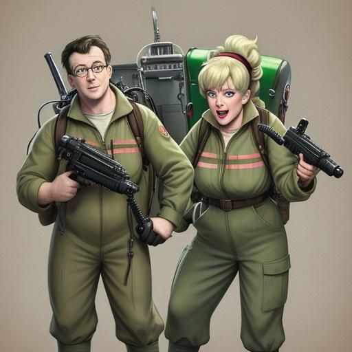 AI Image: Irish Ghostbusters Concept