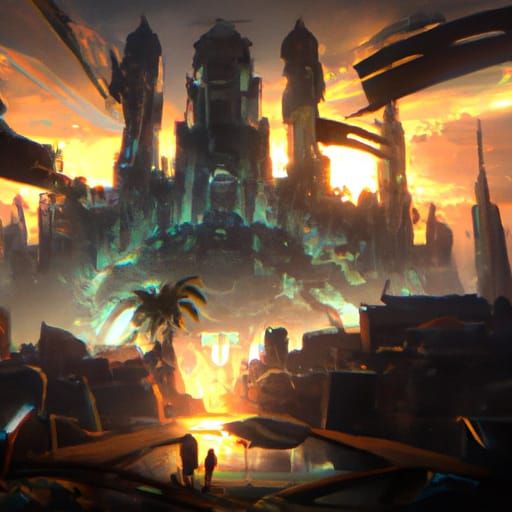 Epic Digital Painting Inspired by Feel Good Inc.