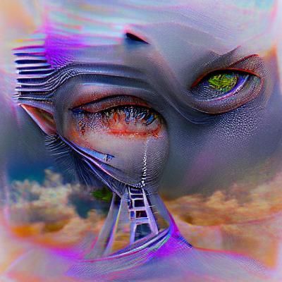 Abstract Image Generated From Empty Prompt