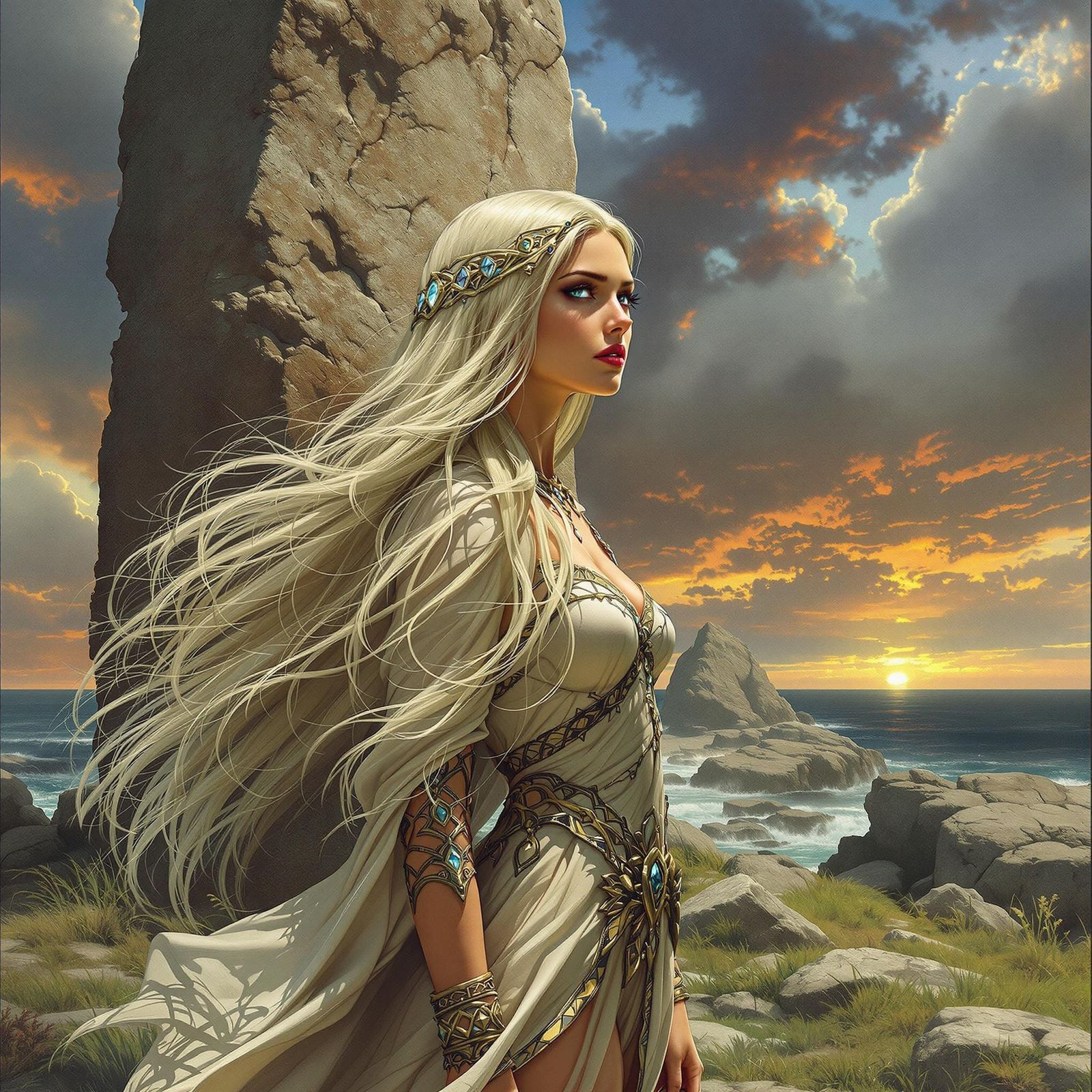 Celtic Princess in a Fantasy Art Style