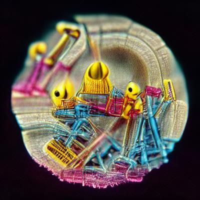 Microscopic Alien Construction Equipment