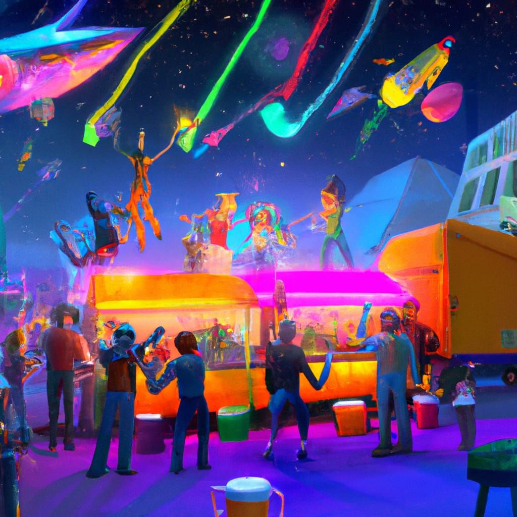 Summer Beer Festivities: A Digital Matte Painting