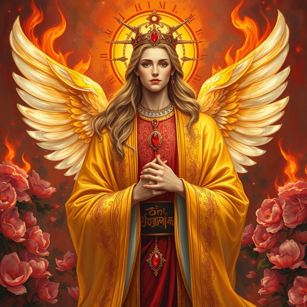 Fiery Goddess of Joy in Fauvist Style