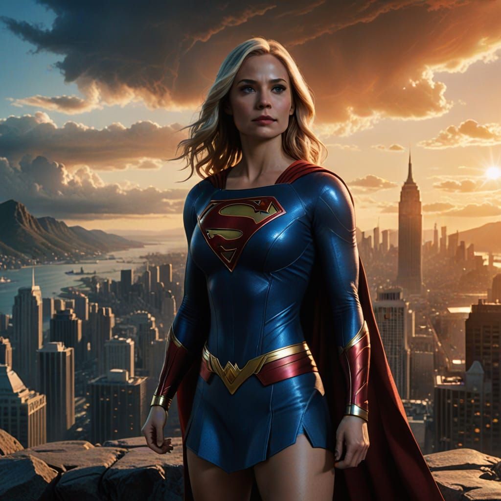 Supergirl in Vibrant DC Comics-Inspired Bikini