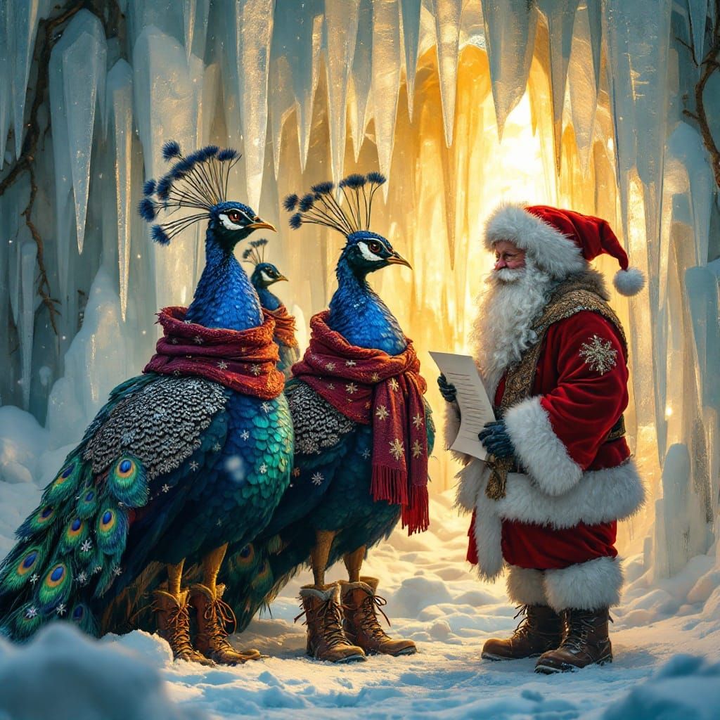 Regal Peacocks Hand Over Their Winter Wish Lists