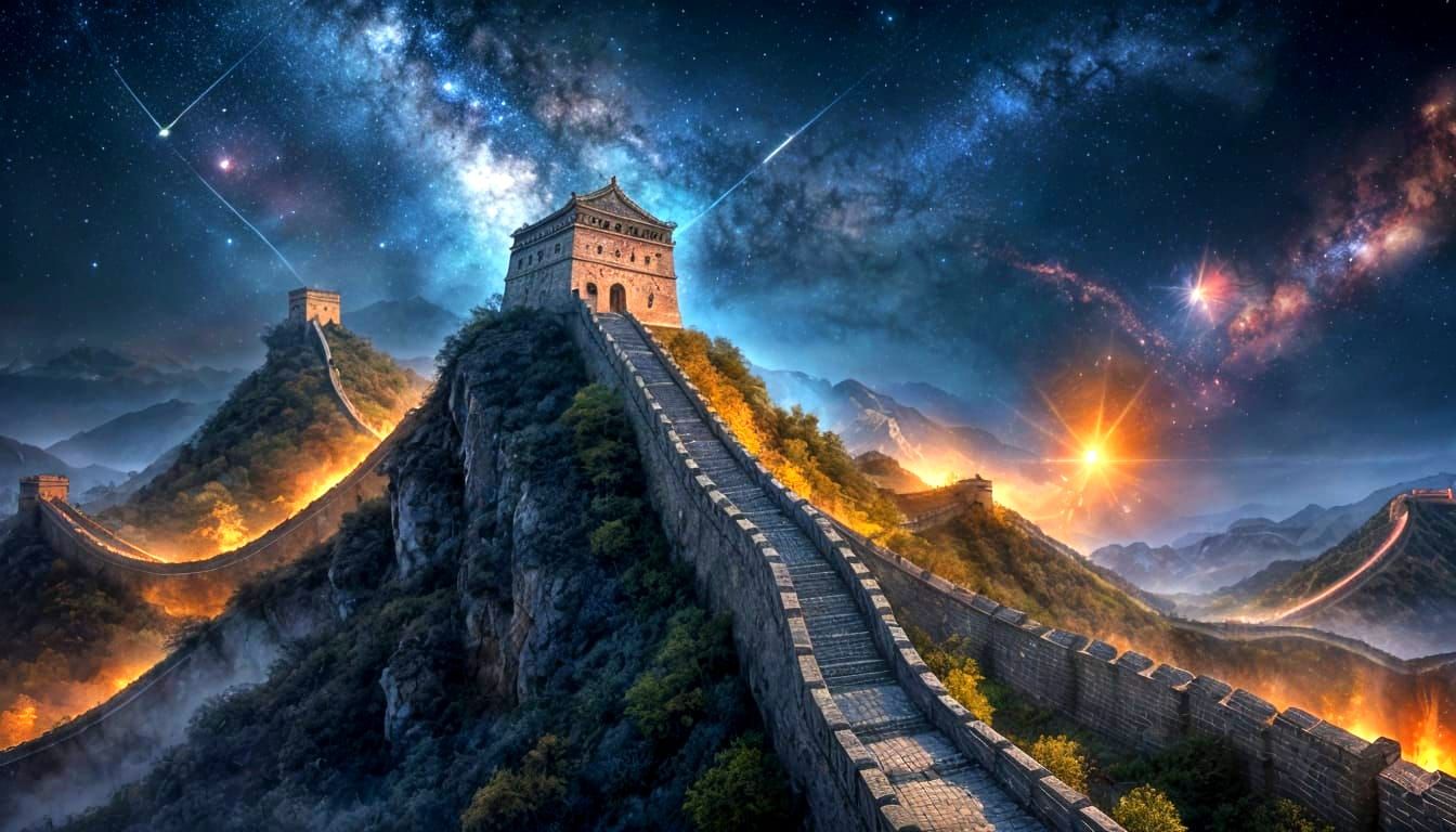 Great Wall of China Extends Into Space