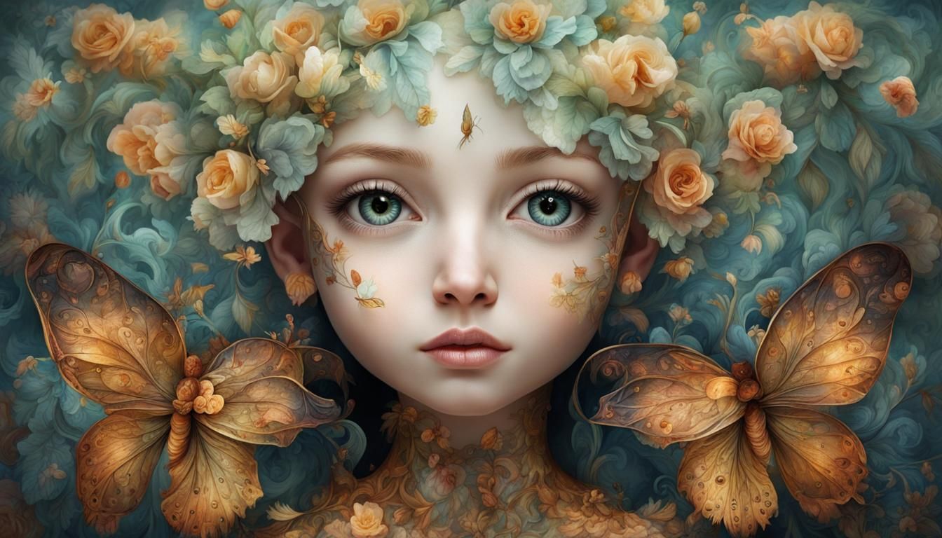 Detailed Rose Tattoo with Bioluminescent Glow