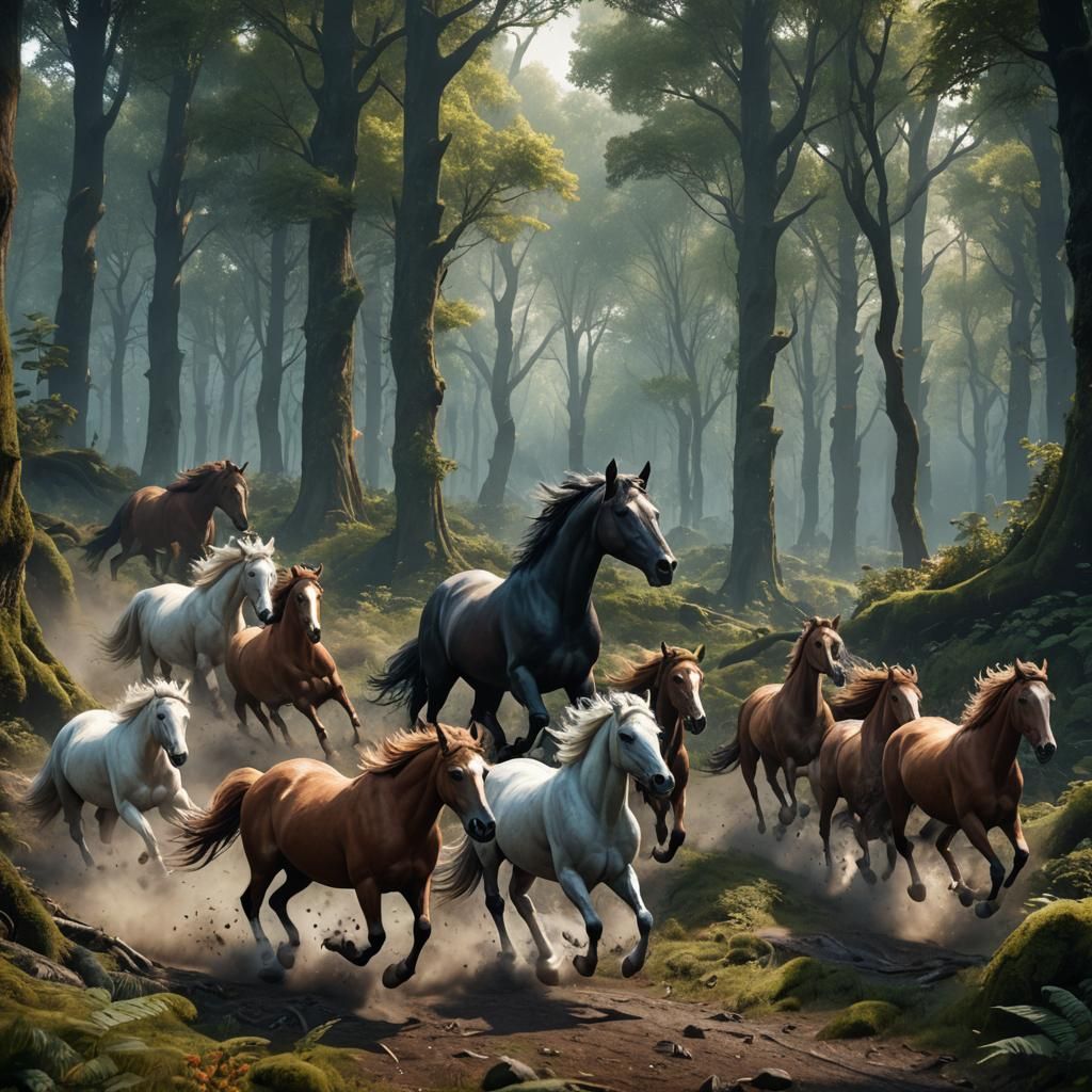 Wild Horses Run Free: Fantasy Concept Art