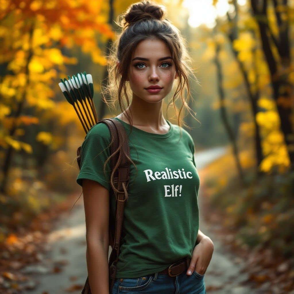 Autumn Forest Nymph in Whimsical Attire