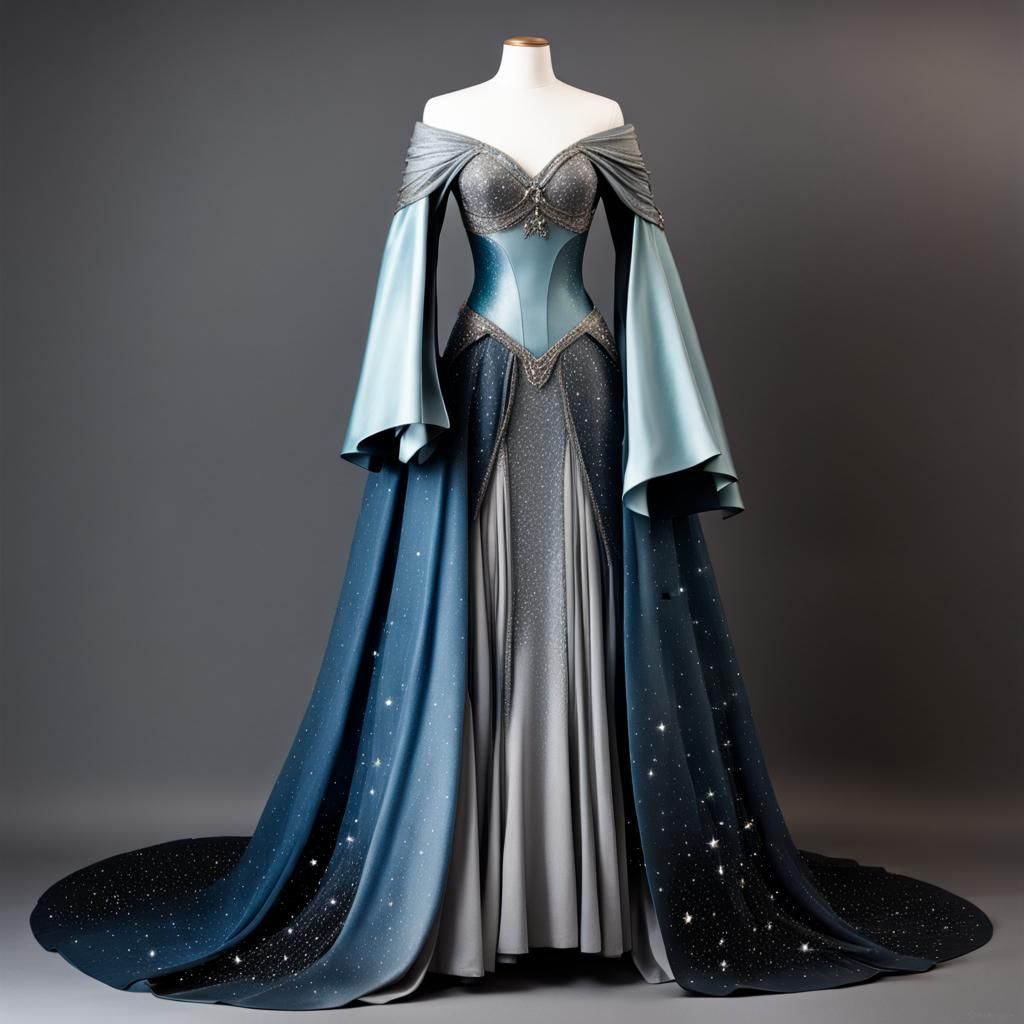 Ethereal Moon Elf Queen's Ball Gown