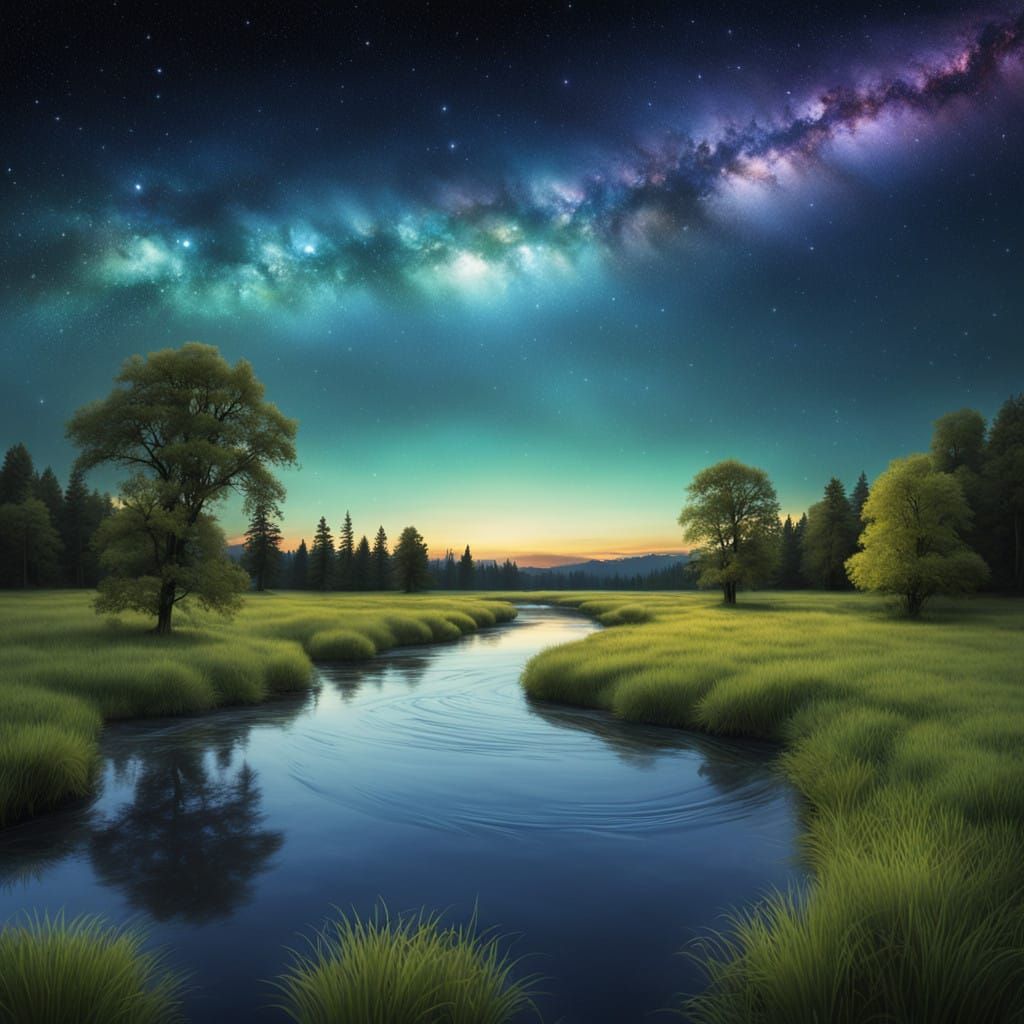 River of Starsea Glows Under Celestial Skies