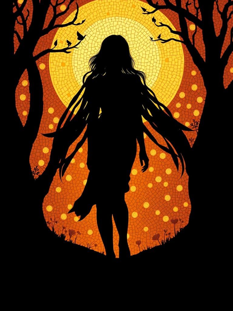 Mysterious Silhouettes Glowing Backdrops and Bold Shadows