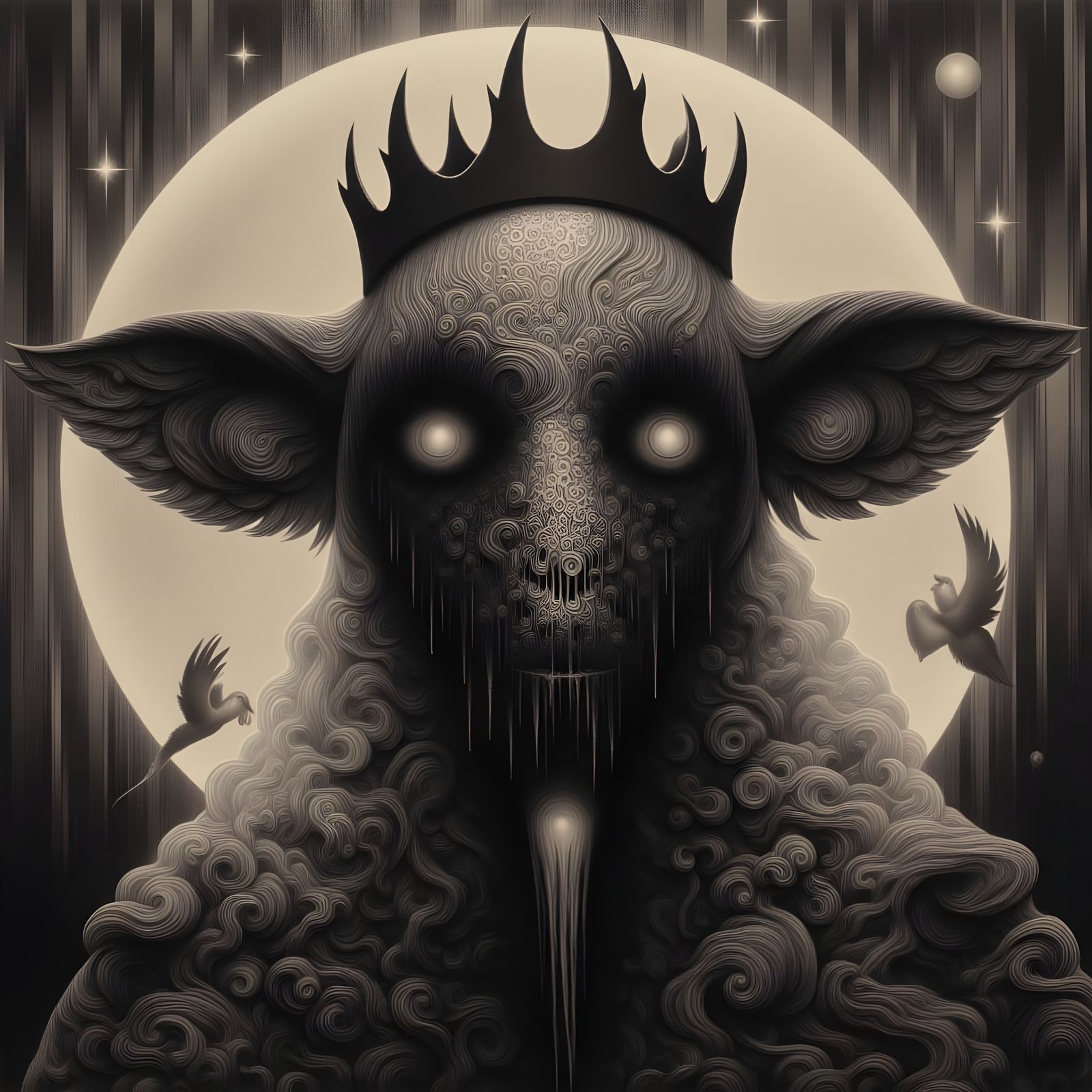 Dark Lamb With Crown