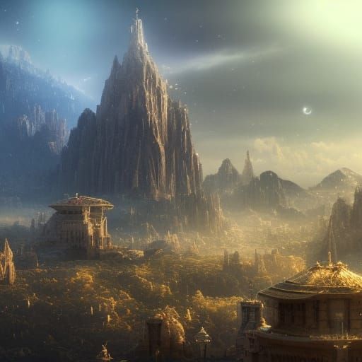 Starlight Wishes: Epic Cinematic Digital Matte Painting