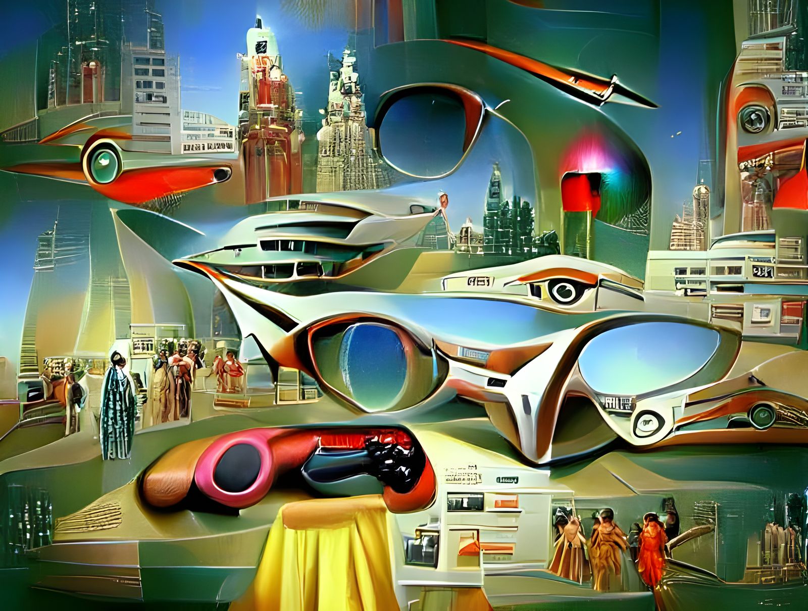 Vision of the retro futurism