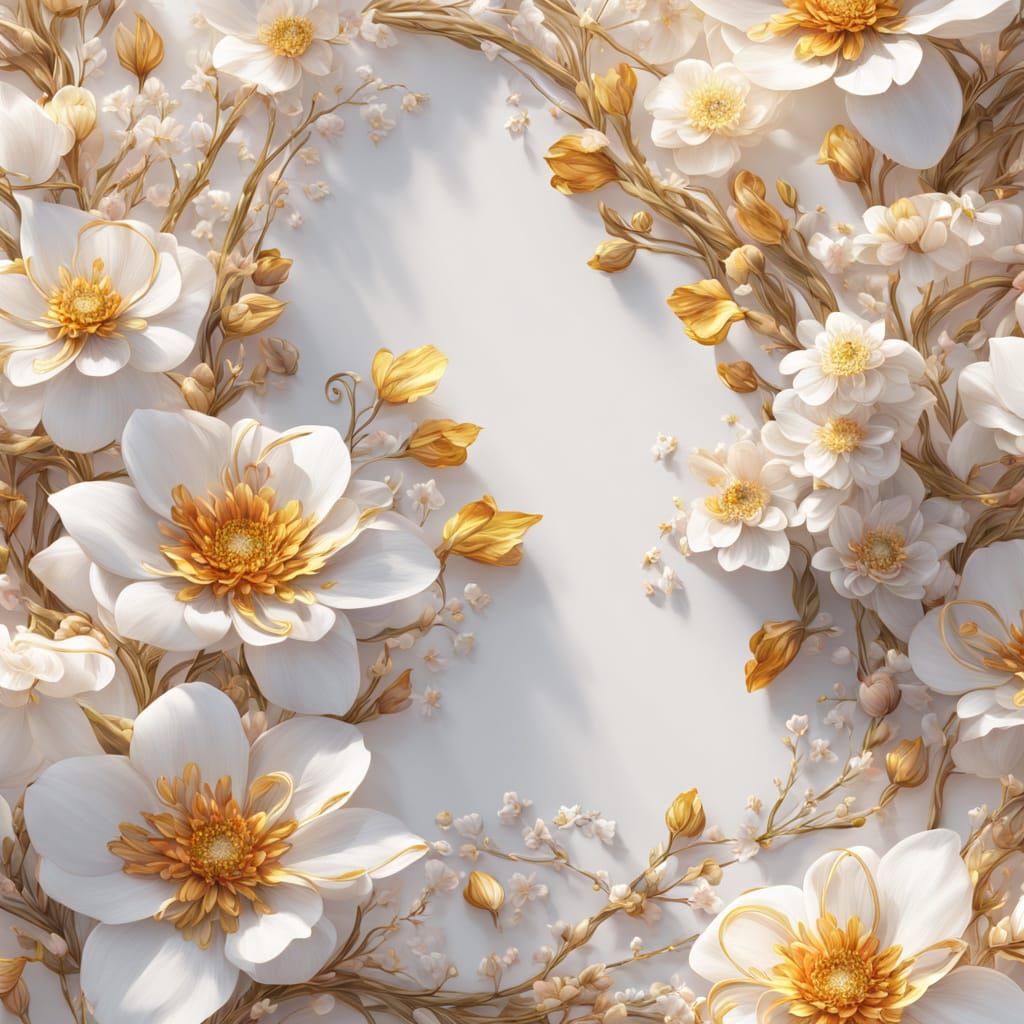 Floral Figure Eight: Fantasy Concept Art