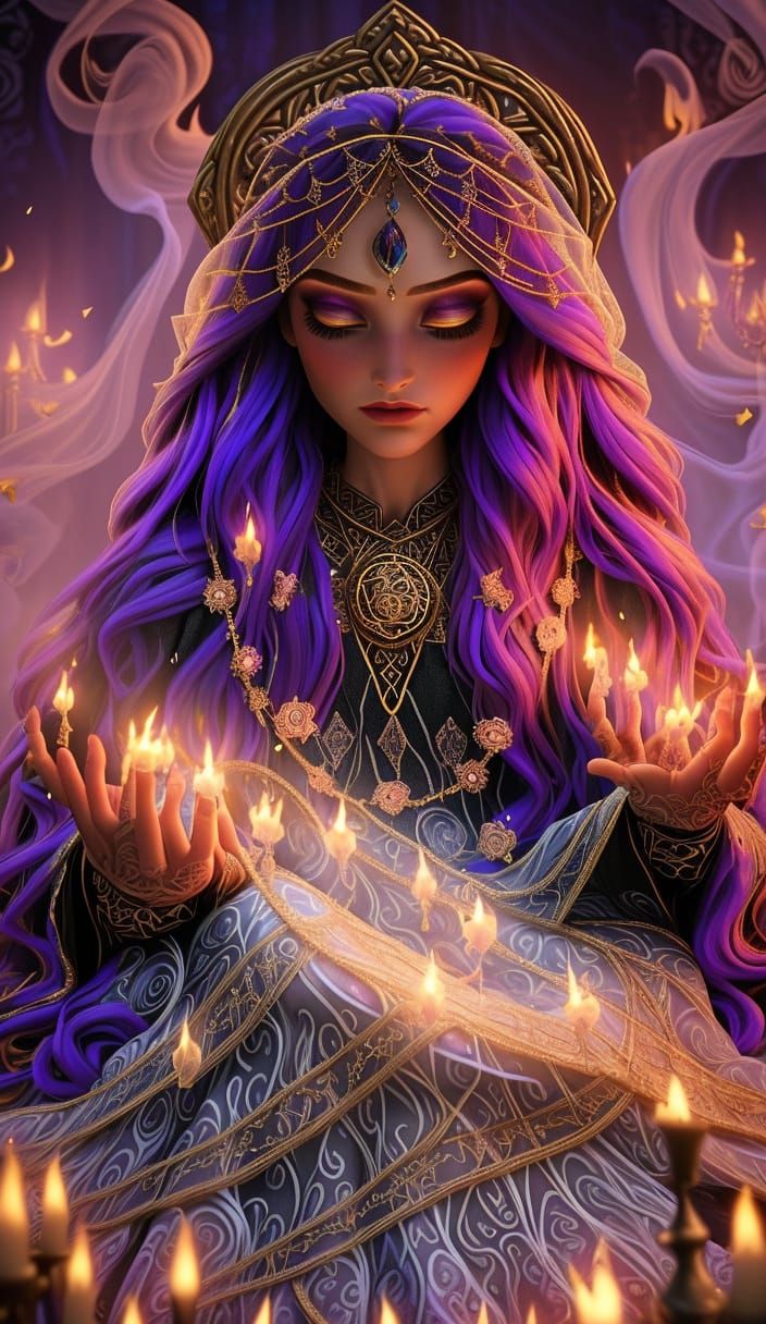 Witches Prepare Bride With Hypnotic Love Ritual In Mystical ...