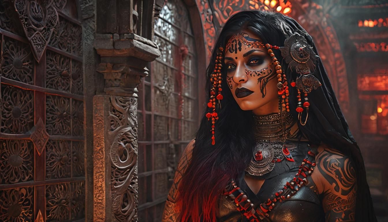 Fearsome Indian Witch in Cursed Temple: Cinematic Horror