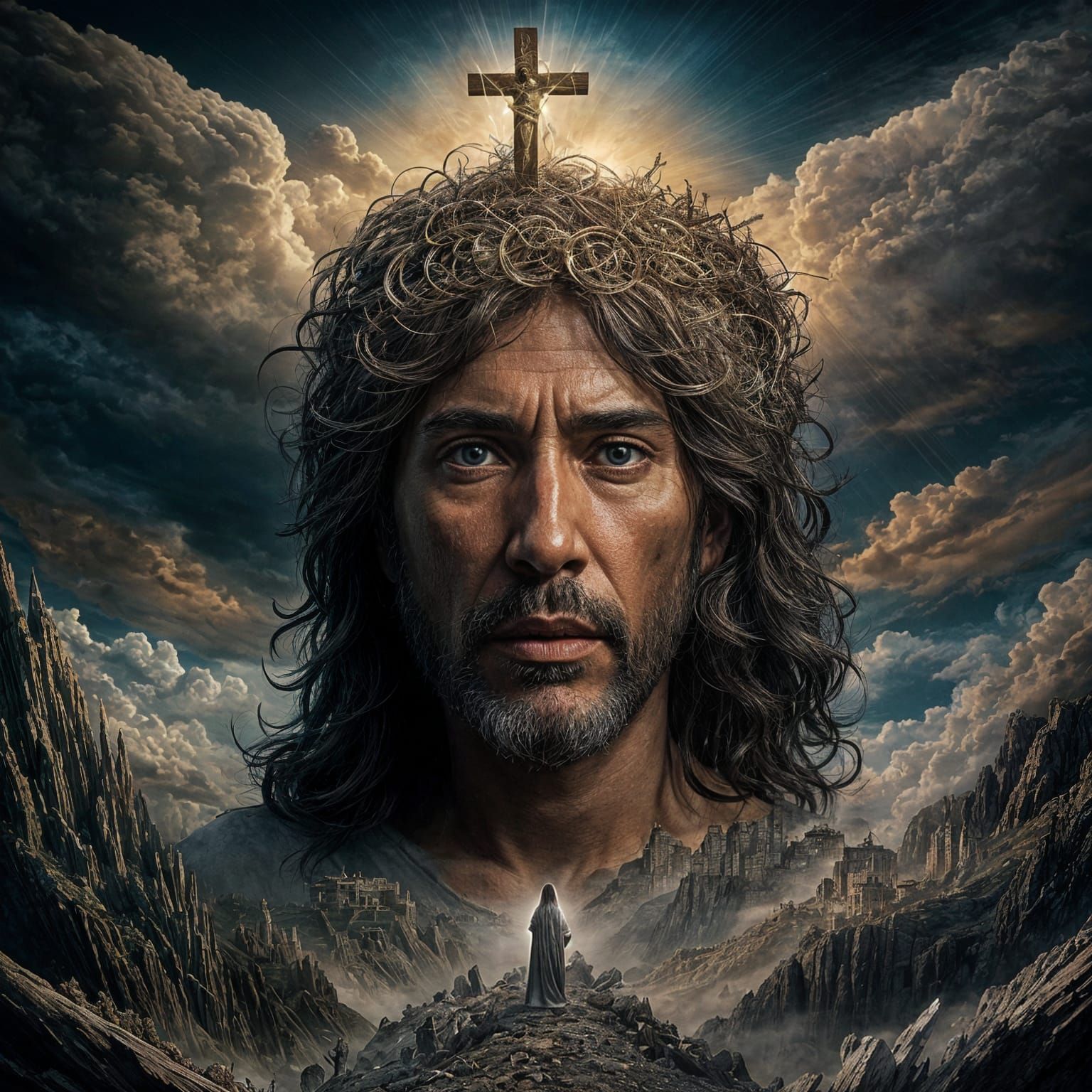Risen Jesus Returns: Digital Matte Painting