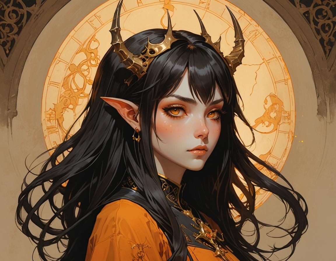 Alchemist Woman in Laboratory, Claire Wendling Style