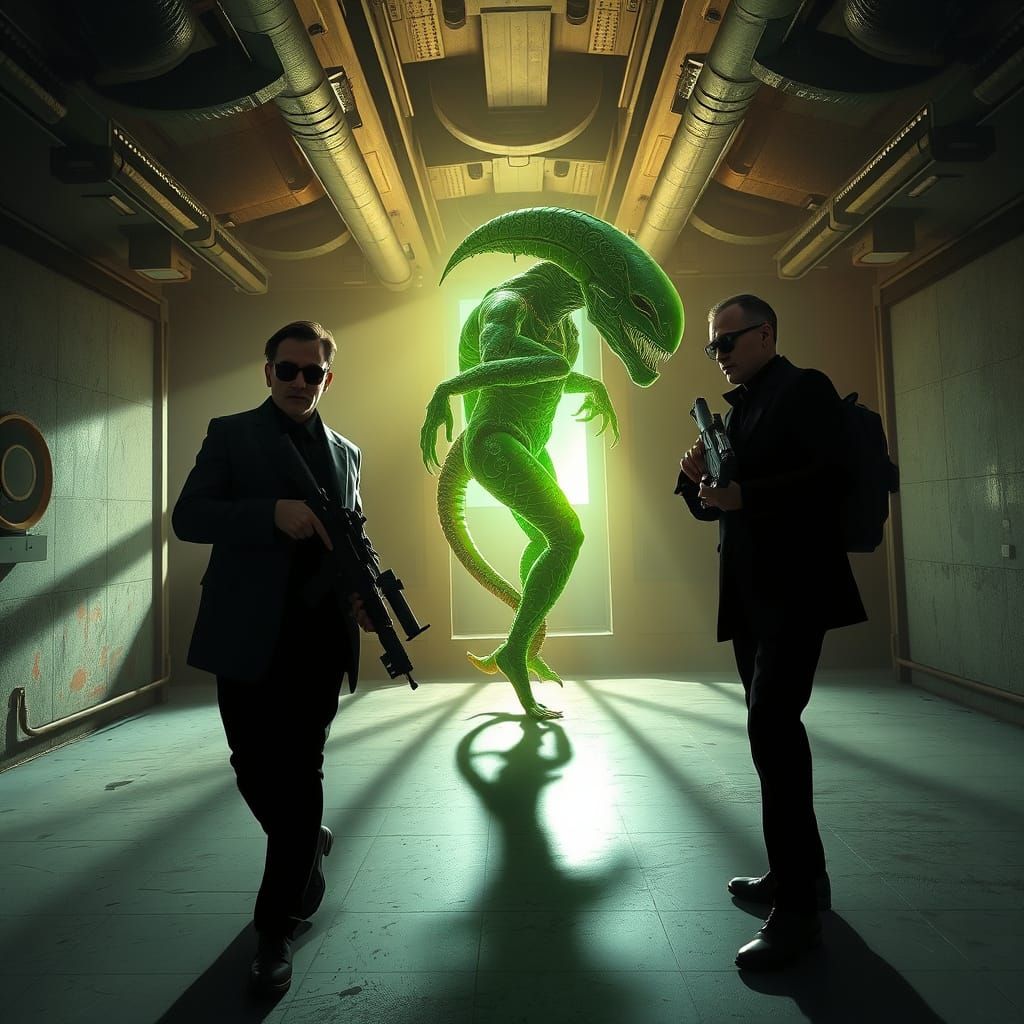 Alien Artifact Unveiled in Cosmic Horror Scene