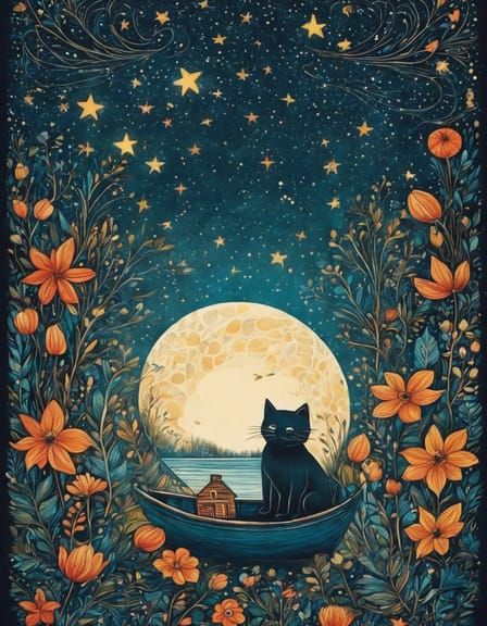 Empty Boat at Sunset