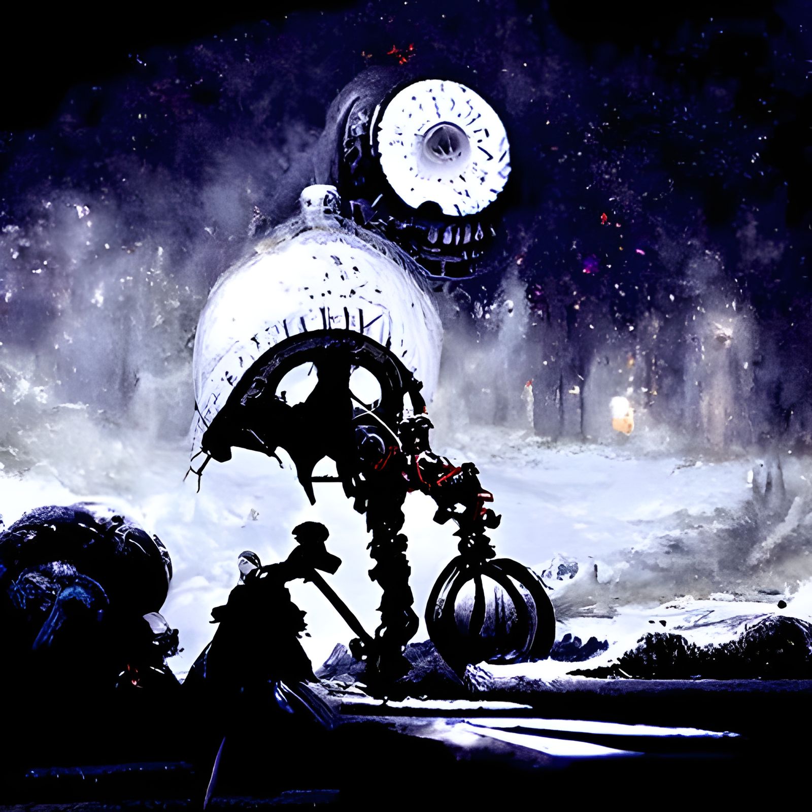 Steampunk Horror Scene in Gustave Doré Style