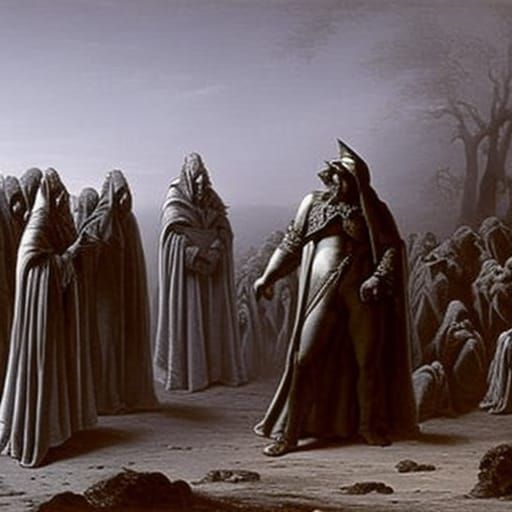 Horror Poetry in Gustave Doré Style