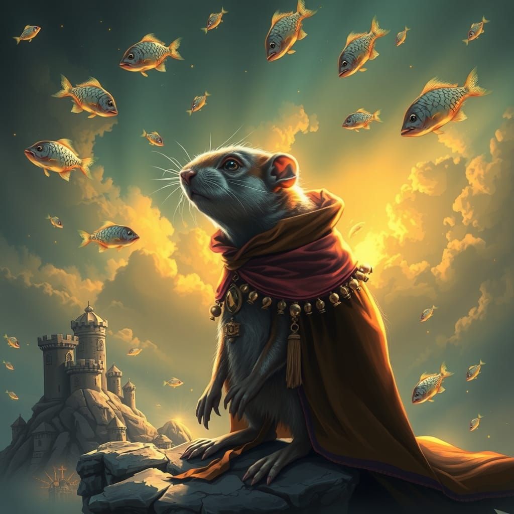 Mole Rat King Overlooks His Surreal Kingdom