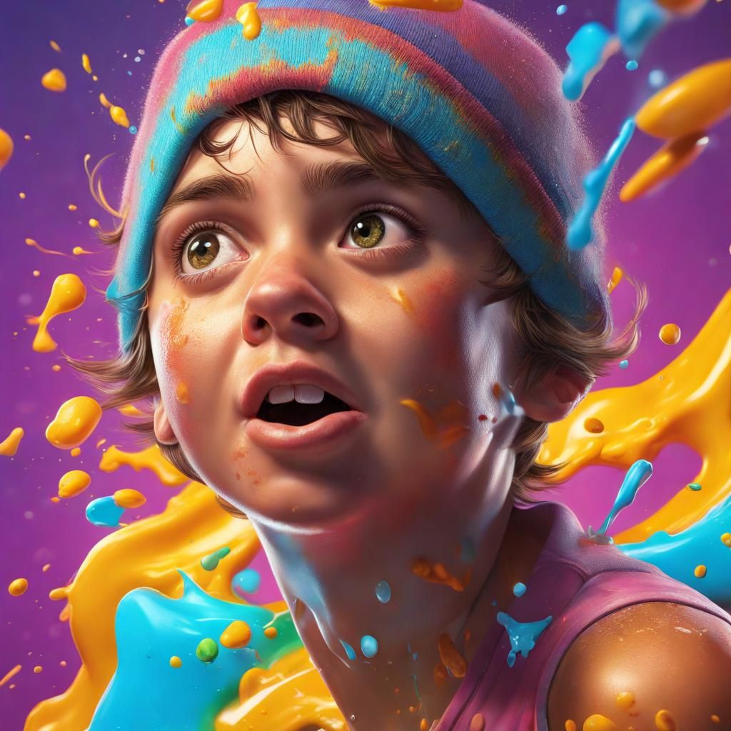 Hyperrealistic Splash Art Concept with Dramatic Lighting