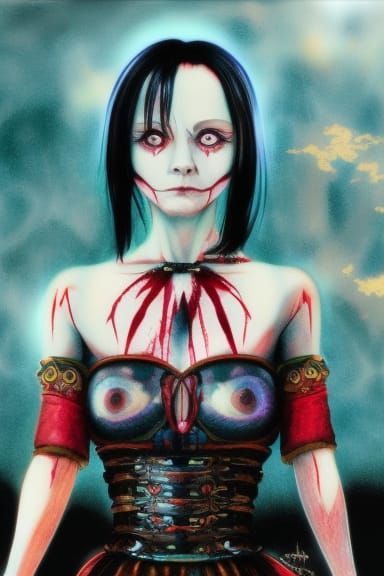 Christina Ricci as Video Game Character Art