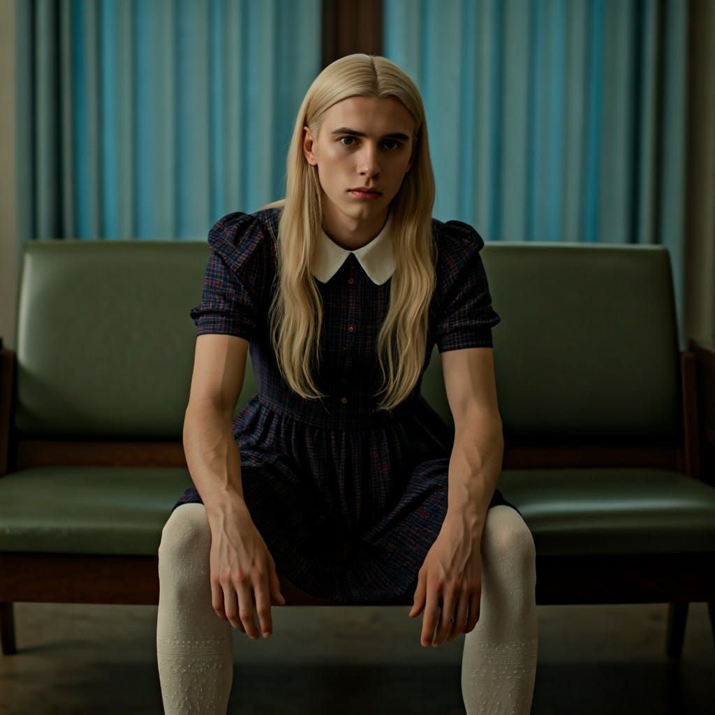 Youthful Embarrassment in a School Principal's Waiting Room