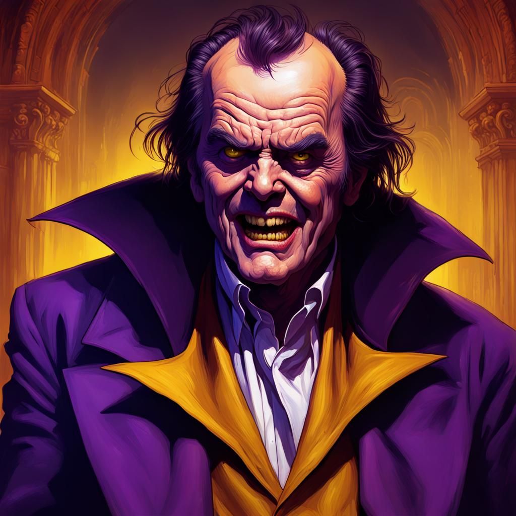 Jack Nicholson Vampire in Dark Fantasy Style