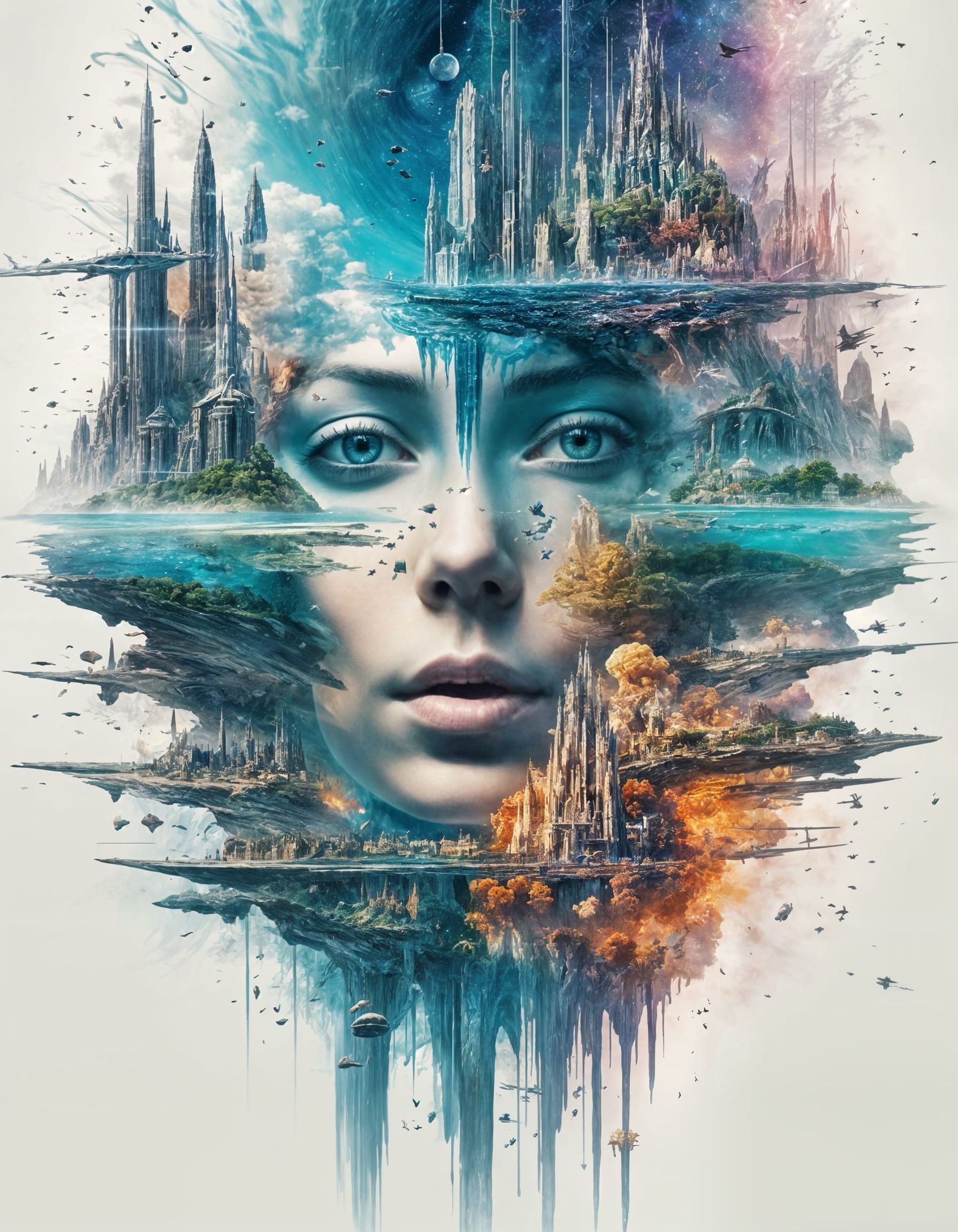 Futuristic Kingdom and Aquatic Paradise in Fantasy Art