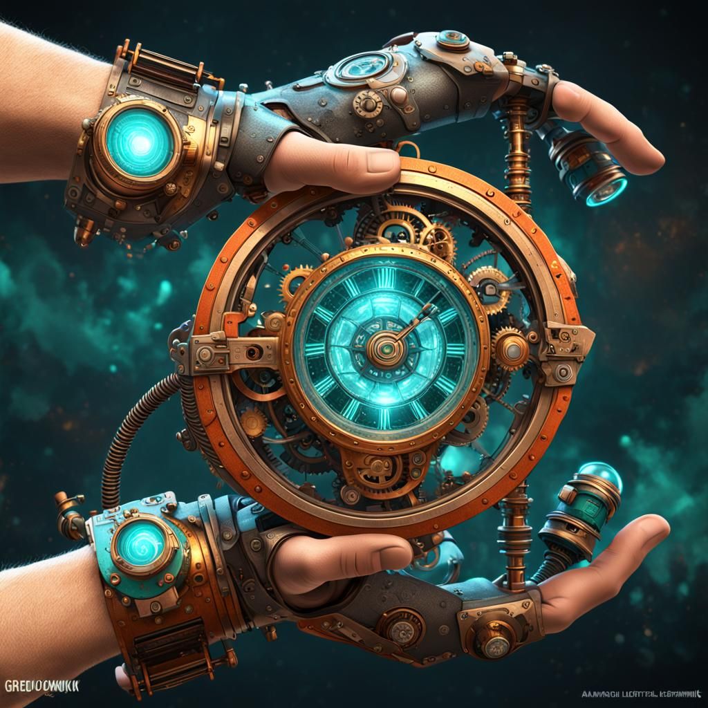 Steampunk Vortex Manipulator, Detailed Concept Art