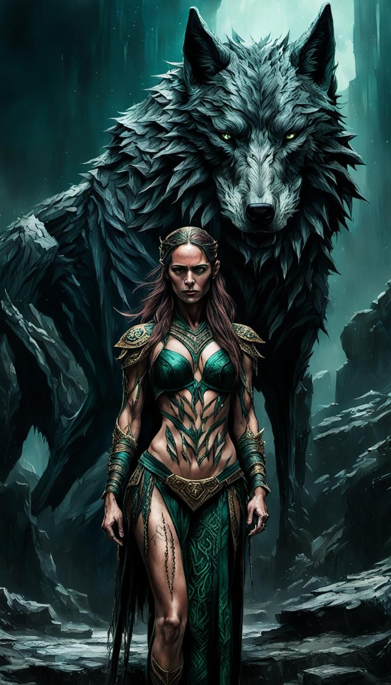 Goddess of Death Portrait in Sinister Style