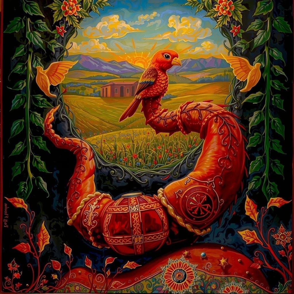 Etched Sketch of an Artist's Sketch