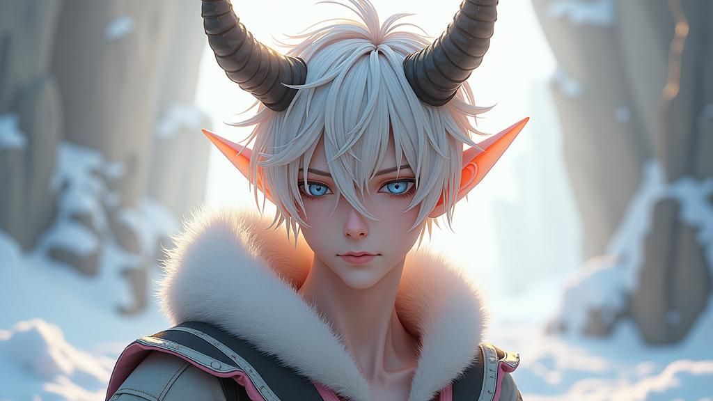 Platinum Demon in 3D Anime Style