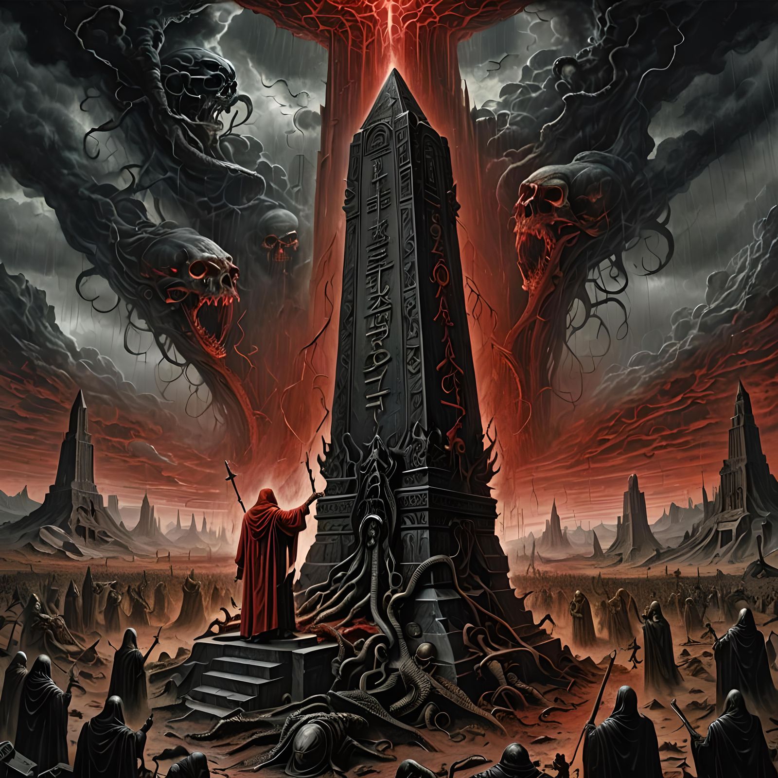 Gustave Doré Inspired Wasteland Obelisk