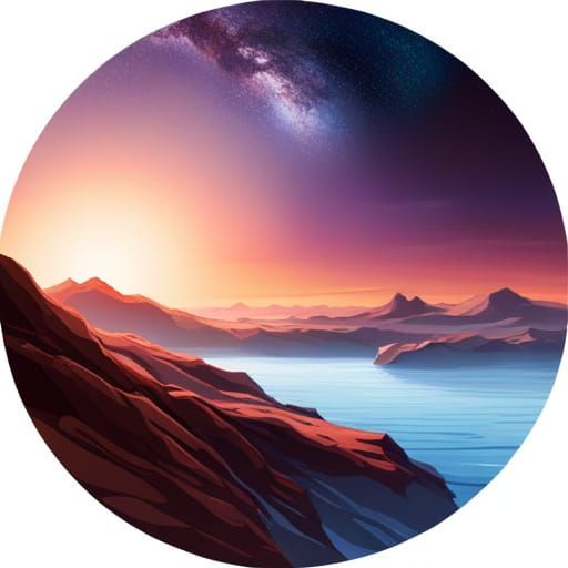 Beautiful Alien Planet with Vibrant Colors