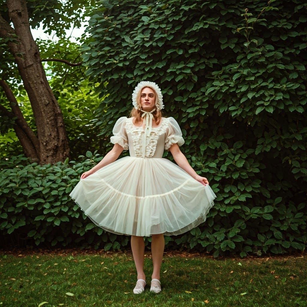Dashing Gentleman in Lavish Garden Attire
