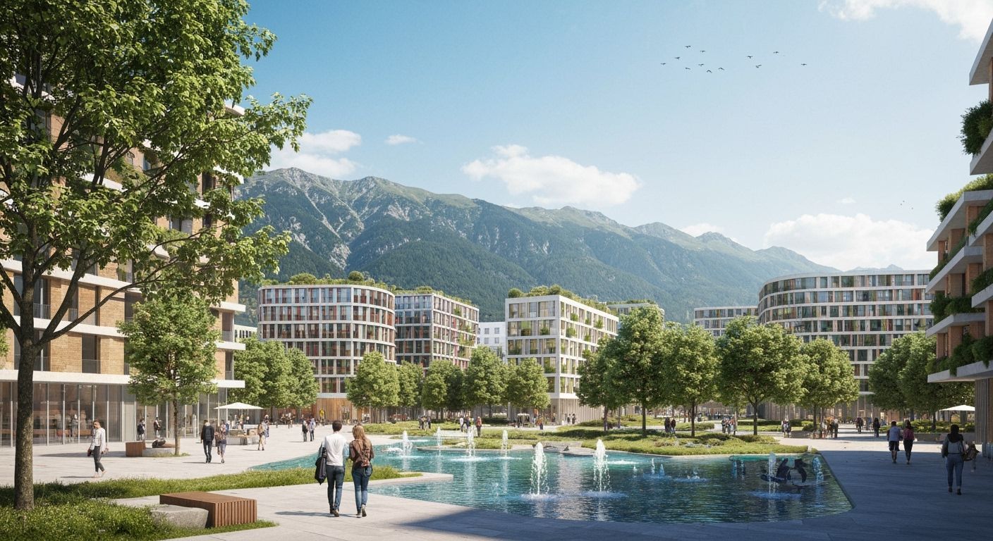 Sustainable Innsbruck Cityscape in Tyrolean Alps