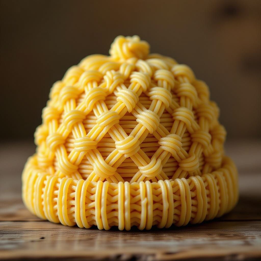 Macaroni Pasta Hat Photography