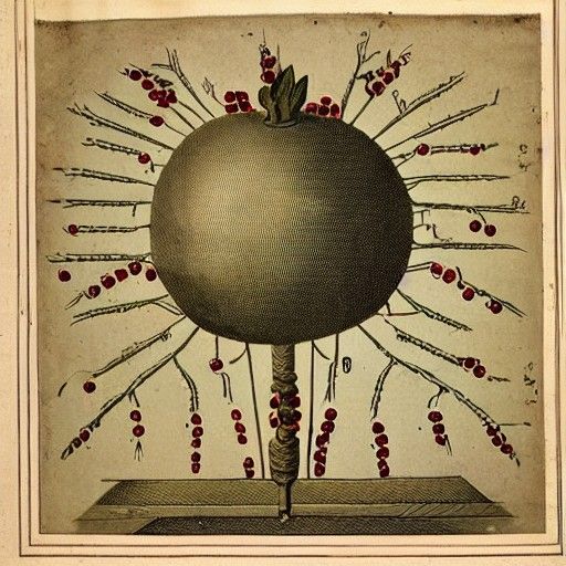 Pomegranate Machine God: 18th Century Diagram